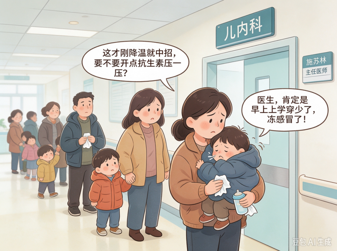 一降温孩子就扎堆感冒?儿科主任:很多时候是你捂出来的