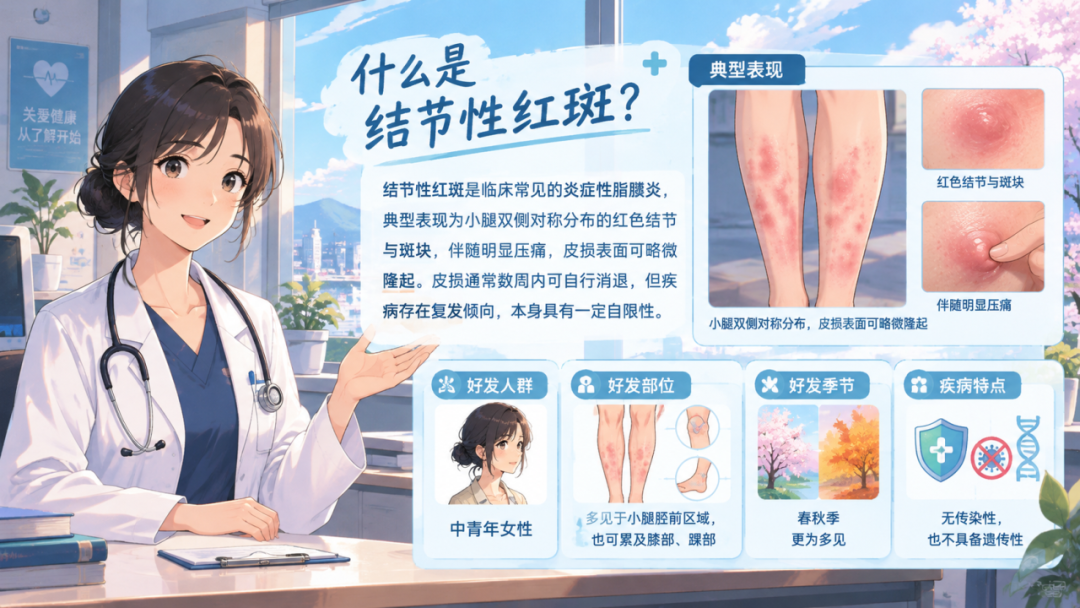 结节性红斑：小腿突发红色硬疙瘩，究竟是什么病？