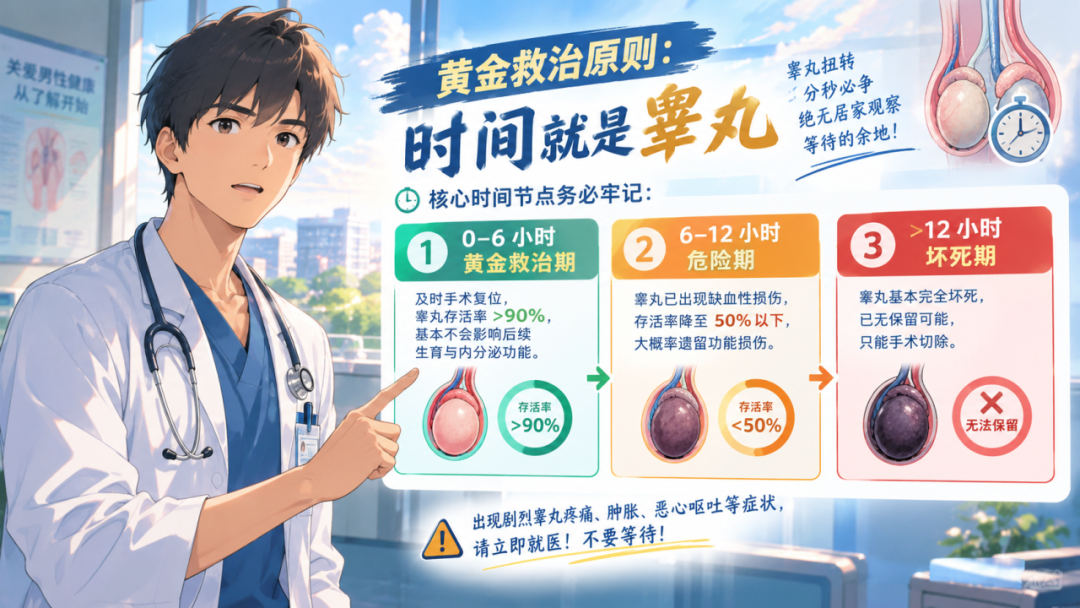 17岁少年强忍10小时痛失睾丸！专家提醒：这种急症黄金救治仅6小时