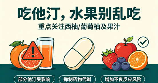 吃他汀,千万别乱吃水果!