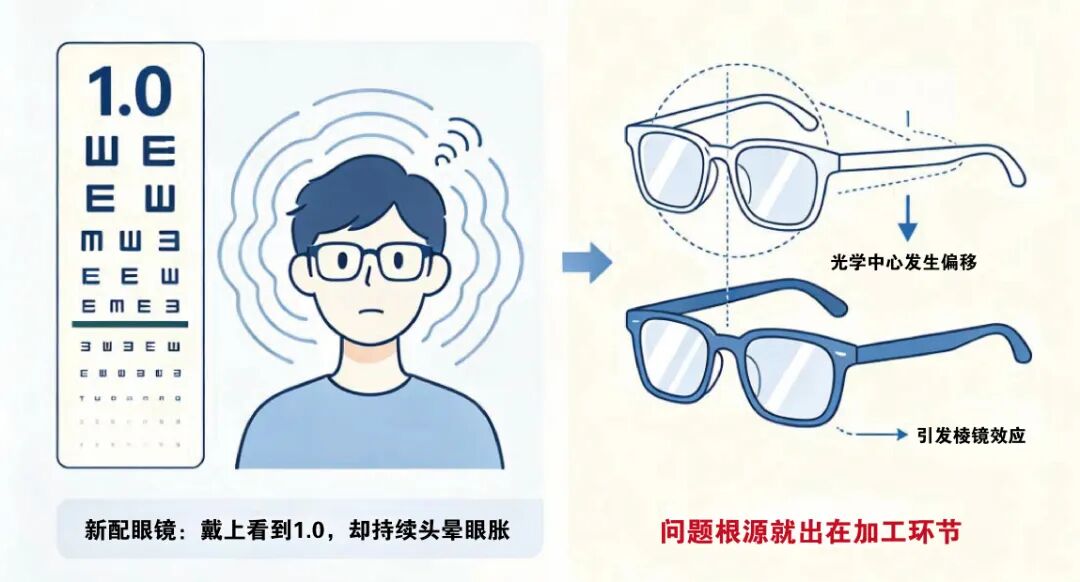 别让“度数”对了,“位置”偏了!配镜加工那些坑你要知道