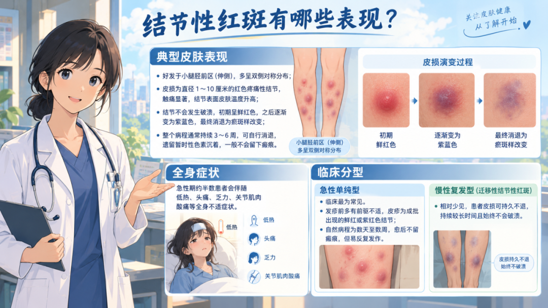 结节性红斑：小腿突发红色硬疙瘩，究竟是什么病？