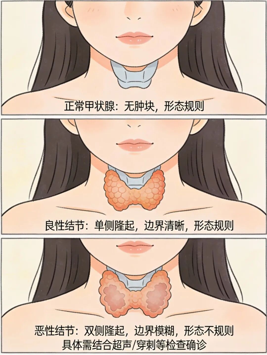 15岁高中生确诊甲状腺癌，脖子查出结节别慌，绝大多数是……