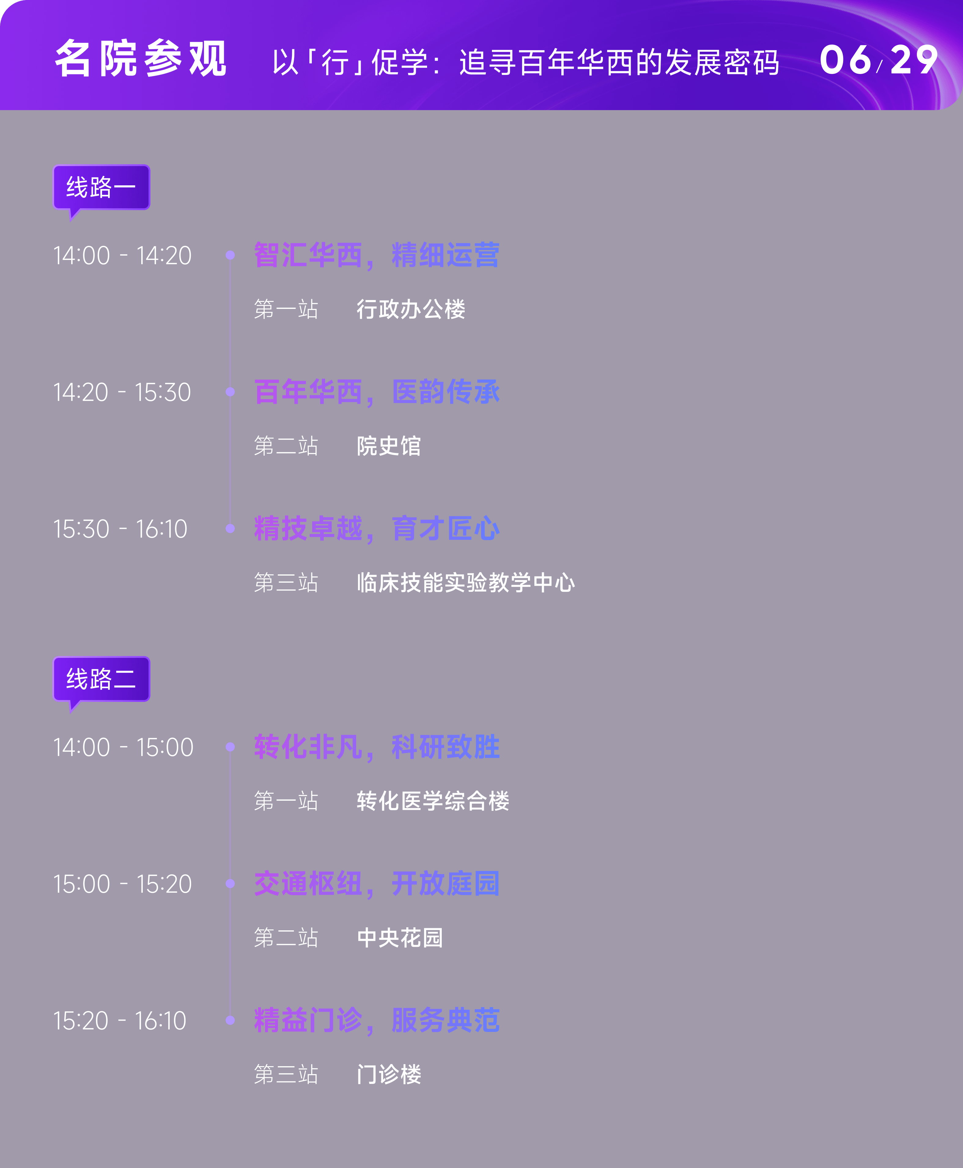名院参观 以「行」促学：追寻百年华西的发展密码