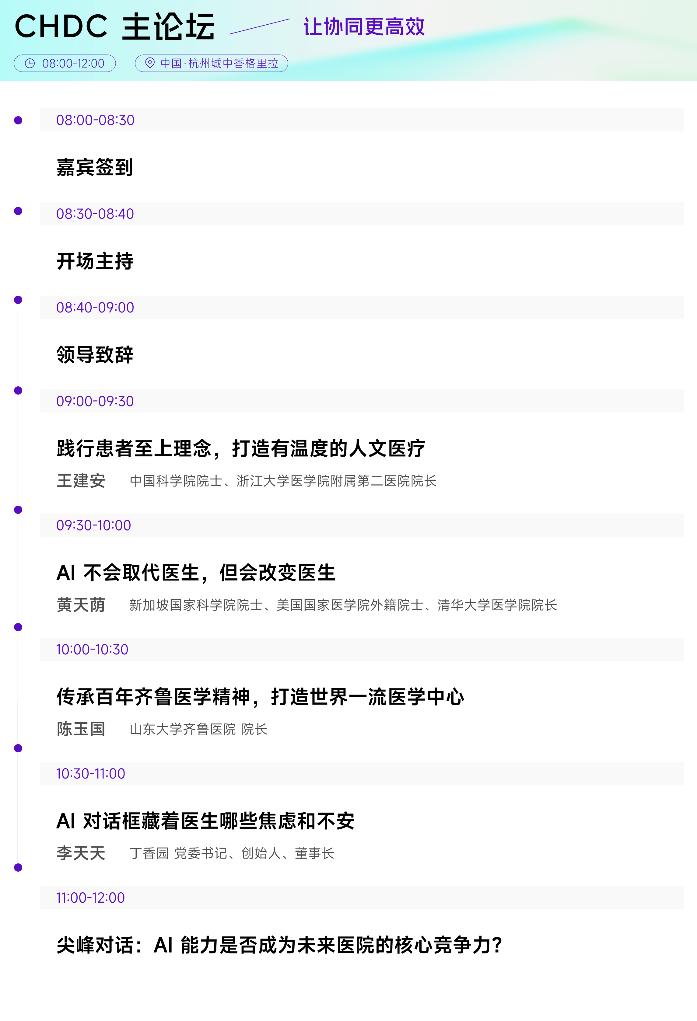 8月21日 CHDC 主论坛